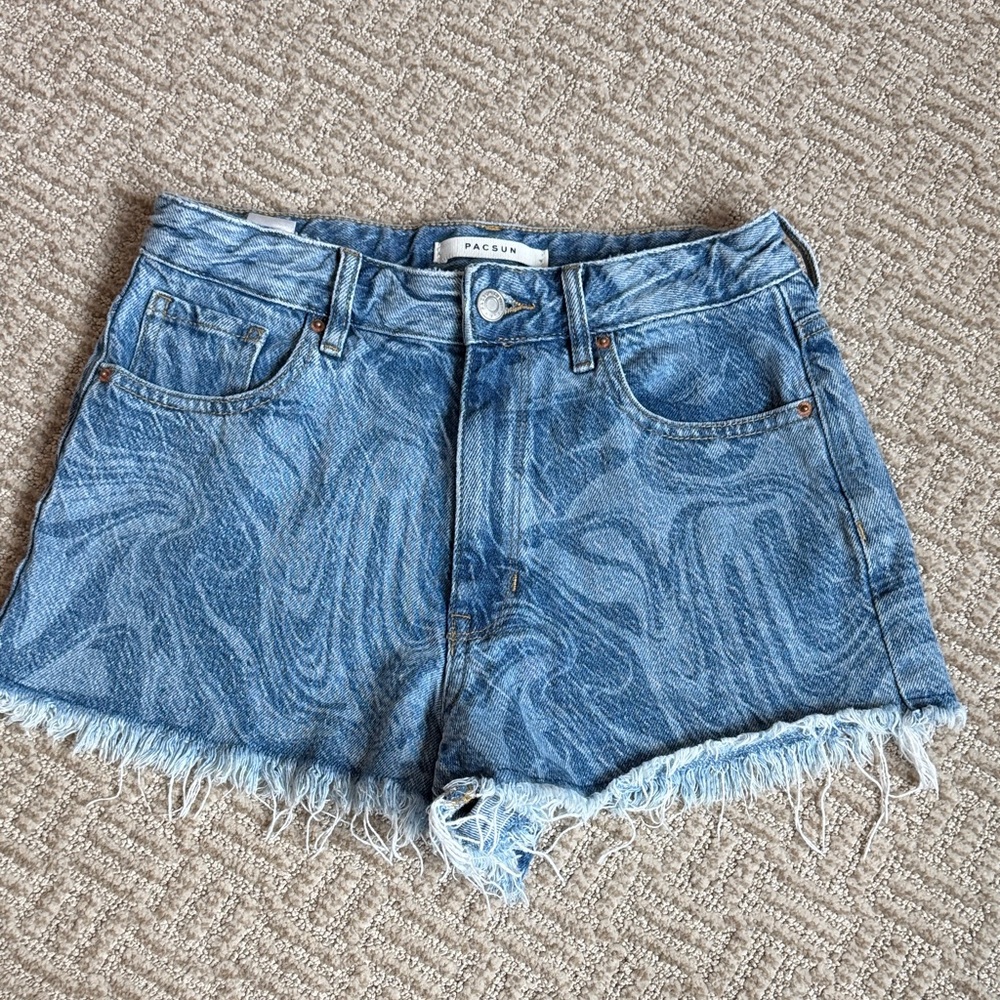 PacSun high rise festival shorts EUC